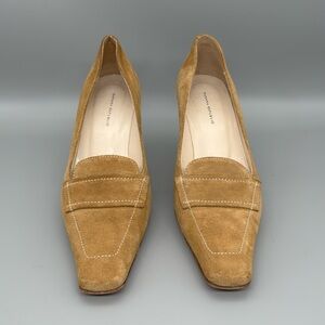Banana Republic cream suede heels size 7